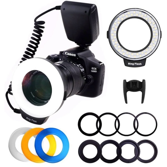 Other - Travor 48 Macro LED Ring Flash Light Bundle for Canon, Nikon, Sony Cameras